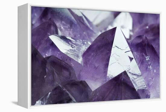 Amethyst Crystals-Lawrence Lawry-Framed Premier Image Canvas