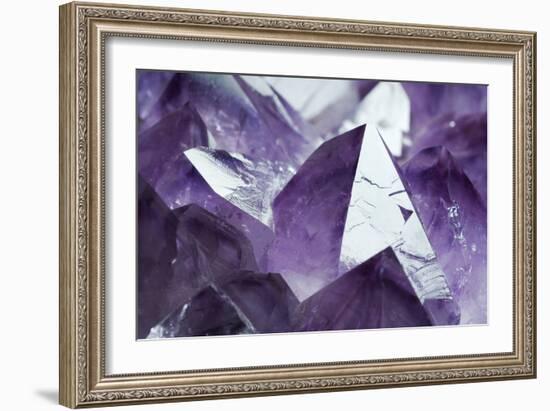 Amethyst Crystals-Lawrence Lawry-Framed Photographic Print