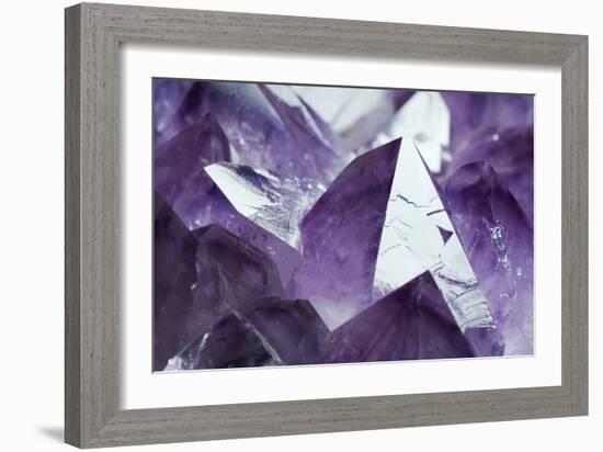 Amethyst Crystals-Lawrence Lawry-Framed Photographic Print