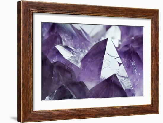 Amethyst Crystals-Lawrence Lawry-Framed Photographic Print