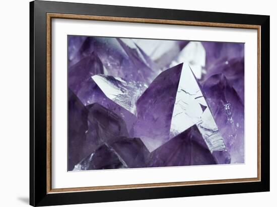 Amethyst Crystals-Lawrence Lawry-Framed Photographic Print