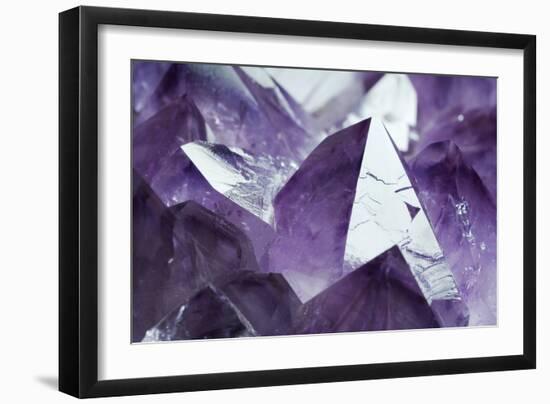 Amethyst Crystals-Lawrence Lawry-Framed Photographic Print