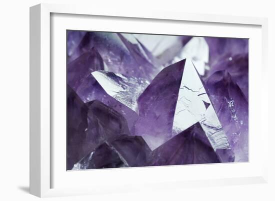 Amethyst Crystals-Lawrence Lawry-Framed Photographic Print