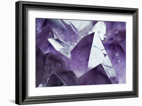 Amethyst Crystals-Lawrence Lawry-Framed Photographic Print