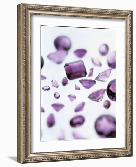 Amethyst Gemstones-Lawrence Lawry-Framed Photographic Print