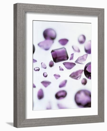 Amethyst Gemstones-Lawrence Lawry-Framed Photographic Print