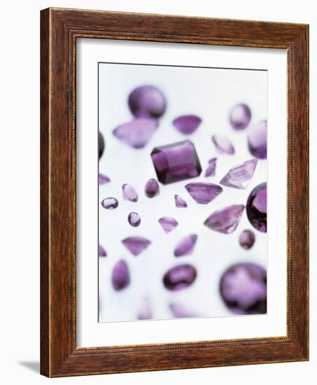 Amethyst Gemstones-Lawrence Lawry-Framed Photographic Print