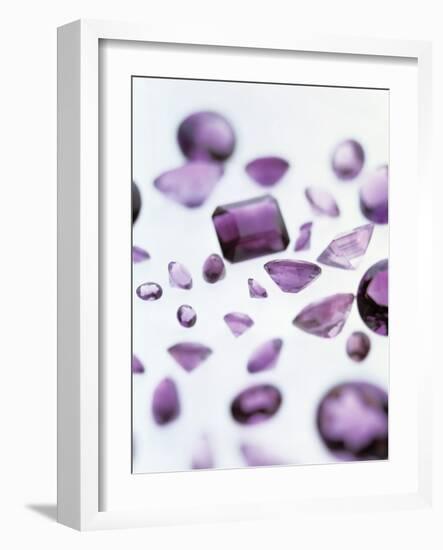 Amethyst Gemstones-Lawrence Lawry-Framed Photographic Print