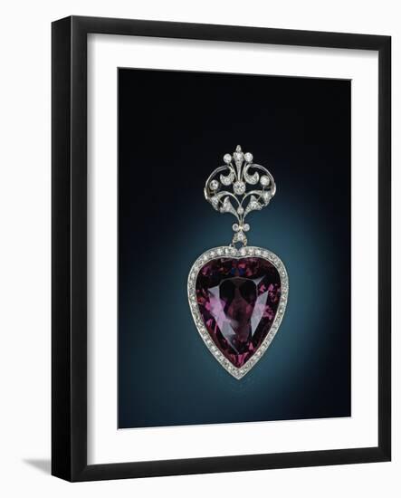 Amethyst Necklace-null-Framed Photographic Print