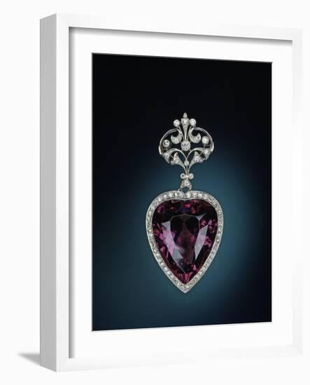 Amethyst Necklace-null-Framed Photographic Print