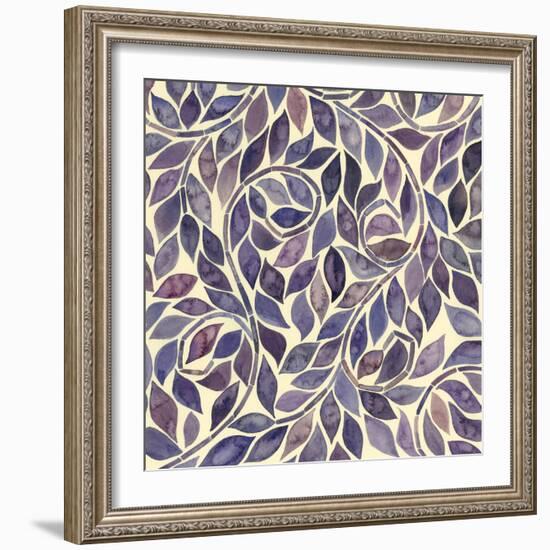 Amethyst Swirls IV-Grace Popp-Framed Art Print