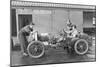 Amherst Villiers and a Mechanic Taking the Revs of a Bugatti Cordon Rouge, C1920S-null-Mounted Photographic Print