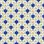 Design Seamless Colorful Flower Decorative Pattern-Amicabel-Art Print