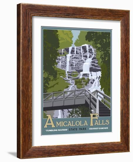 Amicaola Falls-Steve Thomas-Framed Giclee Print