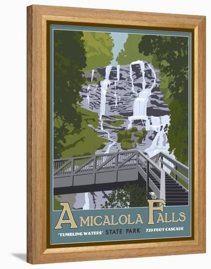 Amicaola Falls-Steve Thomas-Framed Premier Image Canvas
