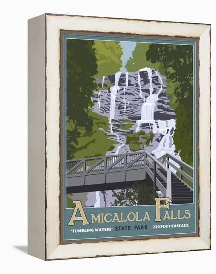 Amicaola Falls-Steve Thomas-Framed Premier Image Canvas