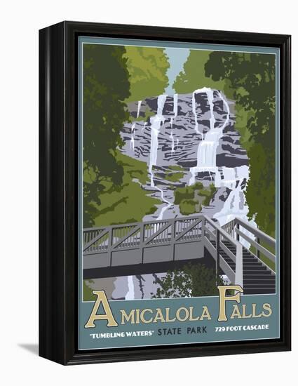 Amicaola Falls-Steve Thomas-Framed Premier Image Canvas