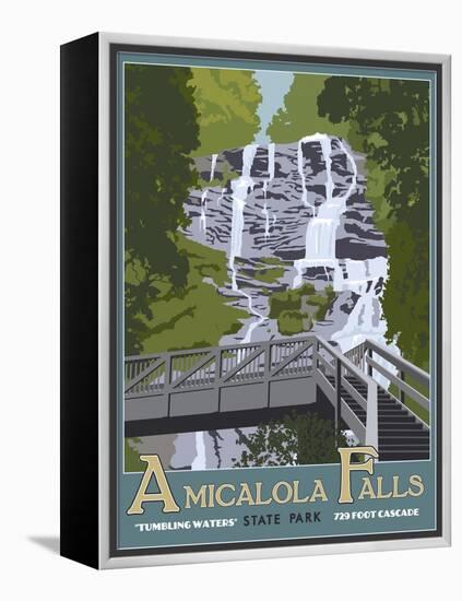 Amicaola Falls-Steve Thomas-Framed Premier Image Canvas