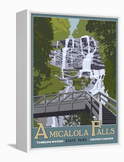 Amicaola Falls-Steve Thomas-Framed Premier Image Canvas