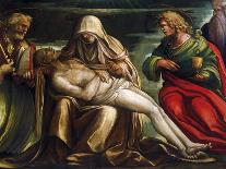 Pieta with Saint Mark, Ambrose, John the Evangeli, Saint and Antonio Abate-Amico Aspertini-Giclee Print