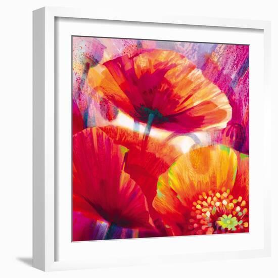 Amid Poppies I-Nick Vivian-Framed Giclee Print