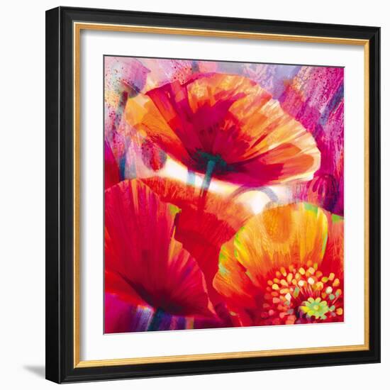 Amid Poppies I-Nick Vivian-Framed Giclee Print