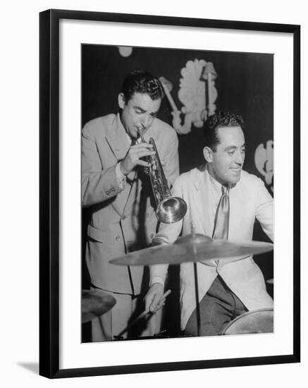 Amie Barelli and Armand Molinetti Performing for a Mixed French and Gi Audience at the Swing Club-Ralph Morse-Framed Premium Photographic Print