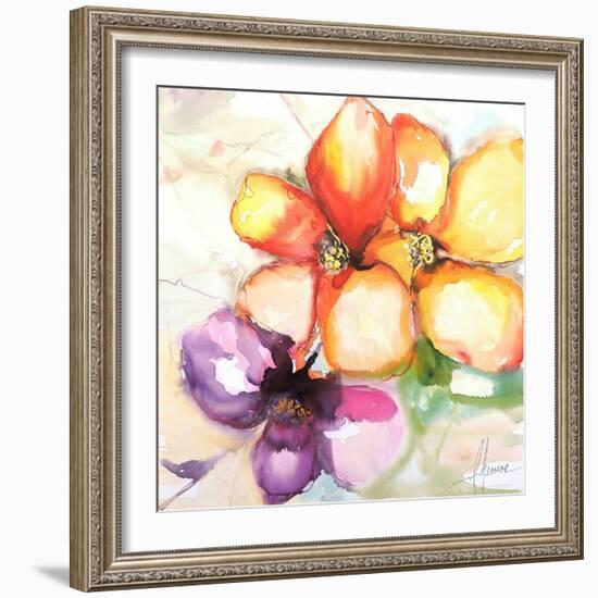 Amigas-Leticia Herrera-Framed Art Print