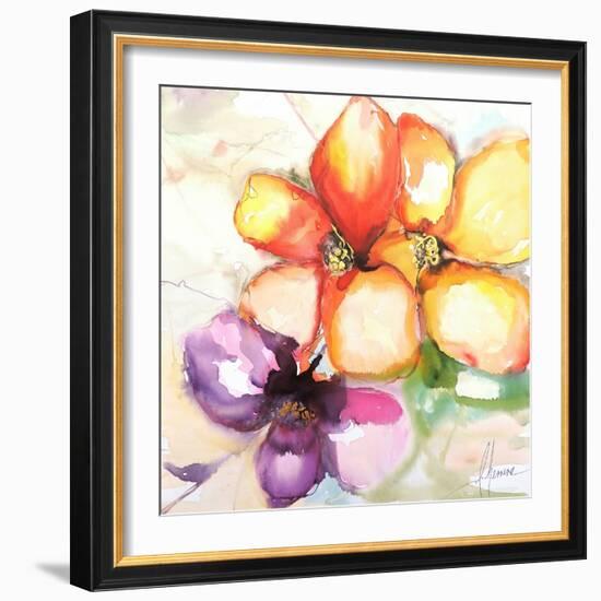 Amigas-Leticia Herrera-Framed Art Print