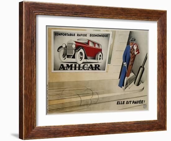 Amilcar Poster-Paolo Garretto-Framed Giclee Print