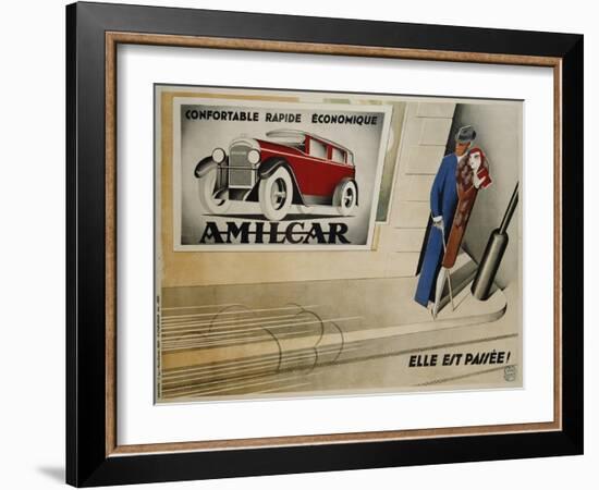 Amilcar Poster-Paolo Garretto-Framed Giclee Print