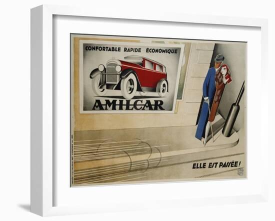 Amilcar Poster-Paolo Garretto-Framed Giclee Print