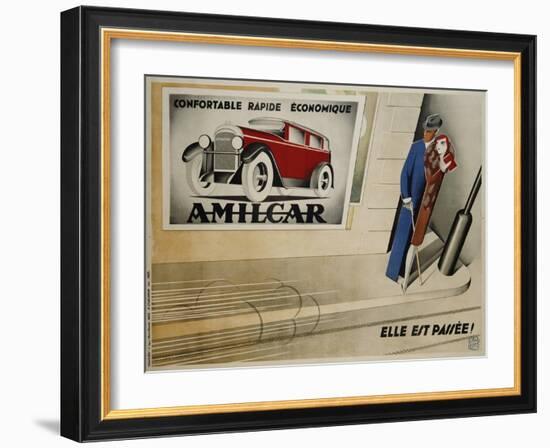 Amilcar Poster-Paolo Garretto-Framed Giclee Print