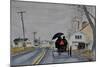 Amish Buggy,Honeywell,Pa., 2002, (Watercolor)-Anthony Butera-Mounted Giclee Print