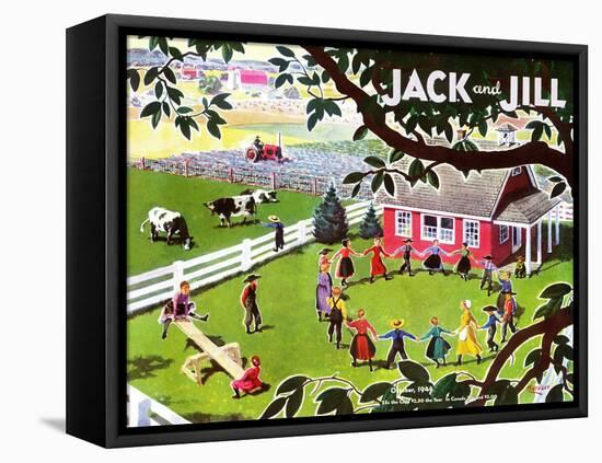 Amish Children - Jack and Jill, October 1944-Manning de V. Lee-Framed Premier Image Canvas