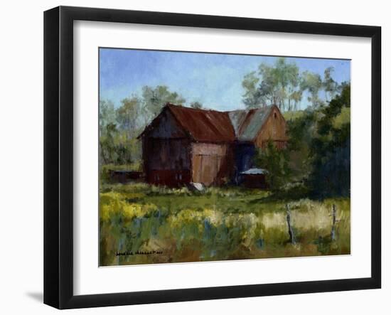 Amish Country Barn-Barbara Chenault-Framed Art Print