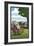 Amish Farmers and Buggy-Lantern Press-Framed Art Print