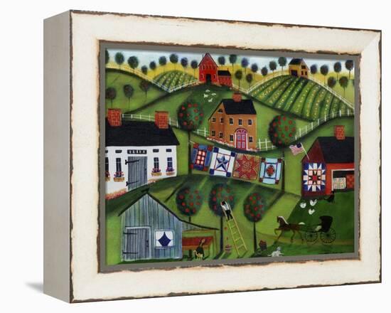 Amish Folk Art Quilts-Cheryl Bartley-Framed Premier Image Canvas