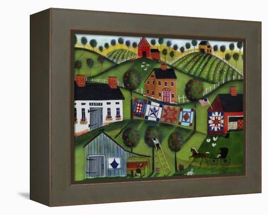 Amish Folk Art Quilts-Cheryl Bartley-Framed Premier Image Canvas