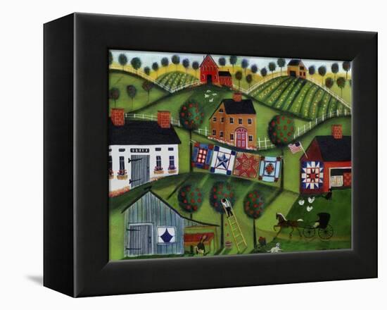 Amish Folk Art Quilts-Cheryl Bartley-Framed Premier Image Canvas