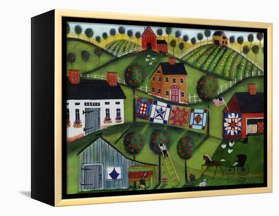 Amish Folk Art Quilts-Cheryl Bartley-Framed Premier Image Canvas