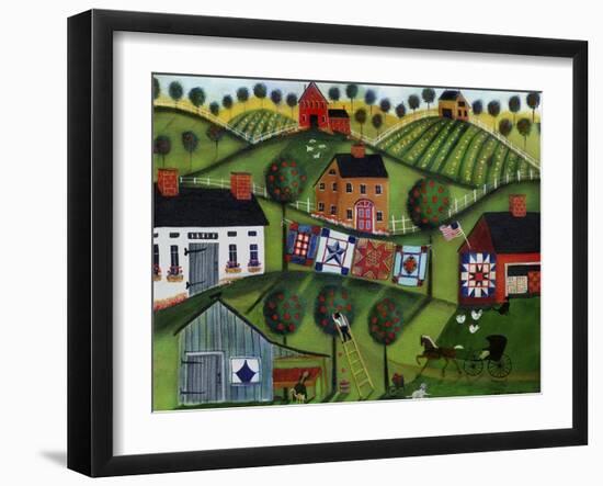 Amish Folk Art Quilts-Cheryl Bartley-Framed Giclee Print