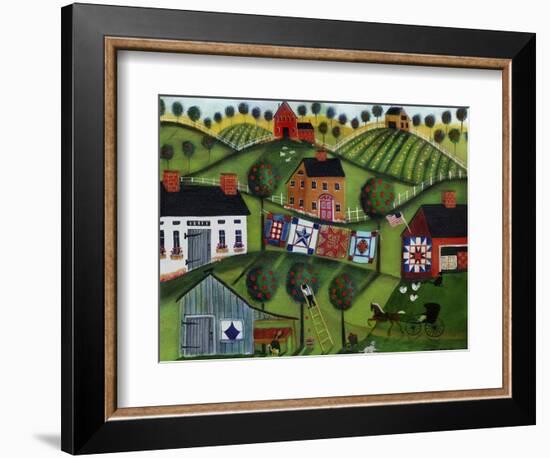 Amish Folk Art Quilts-Cheryl Bartley-Framed Giclee Print