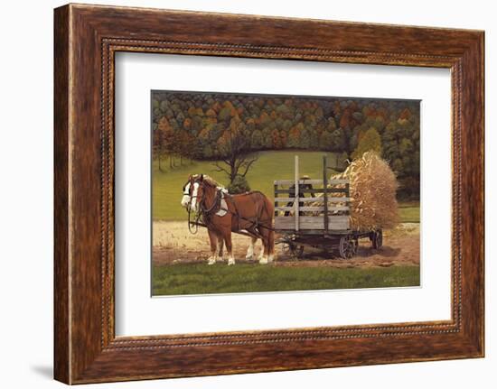 Amish Harvest-Kathleen Green-Framed Giclee Print