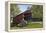 Amish Horse-drawn Buggy, Pool Forge Covered Bridge, built in 1859, Lancaster County, Pennsylvania,-Richard Maschmeyer-Framed Premier Image Canvas