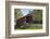 Amish Horse-drawn Buggy, Pool Forge Covered Bridge, built in 1859, Lancaster County, Pennsylvania,-Richard Maschmeyer-Framed Photographic Print