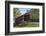 Amish Horse-drawn Buggy, Pool Forge Covered Bridge, built in 1859, Lancaster County, Pennsylvania,-Richard Maschmeyer-Framed Photographic Print