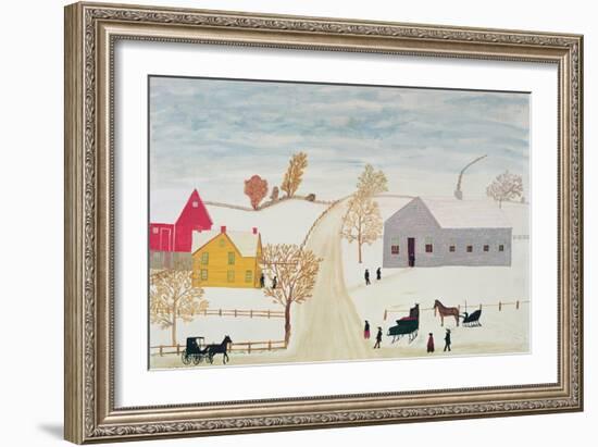 Amish Village-H.F. Lang-Framed Giclee Print