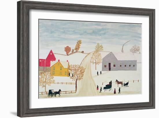 Amish Village-H.F. Lang-Framed Giclee Print