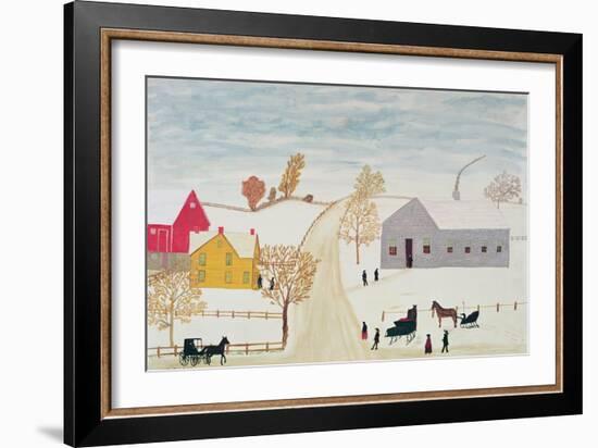 Amish Village-H.F. Lang-Framed Giclee Print